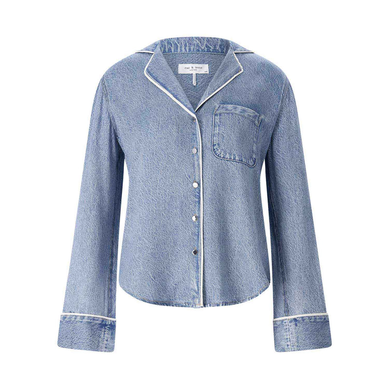 Rag&Bone Hemdbluse in Denim-Optik Damen