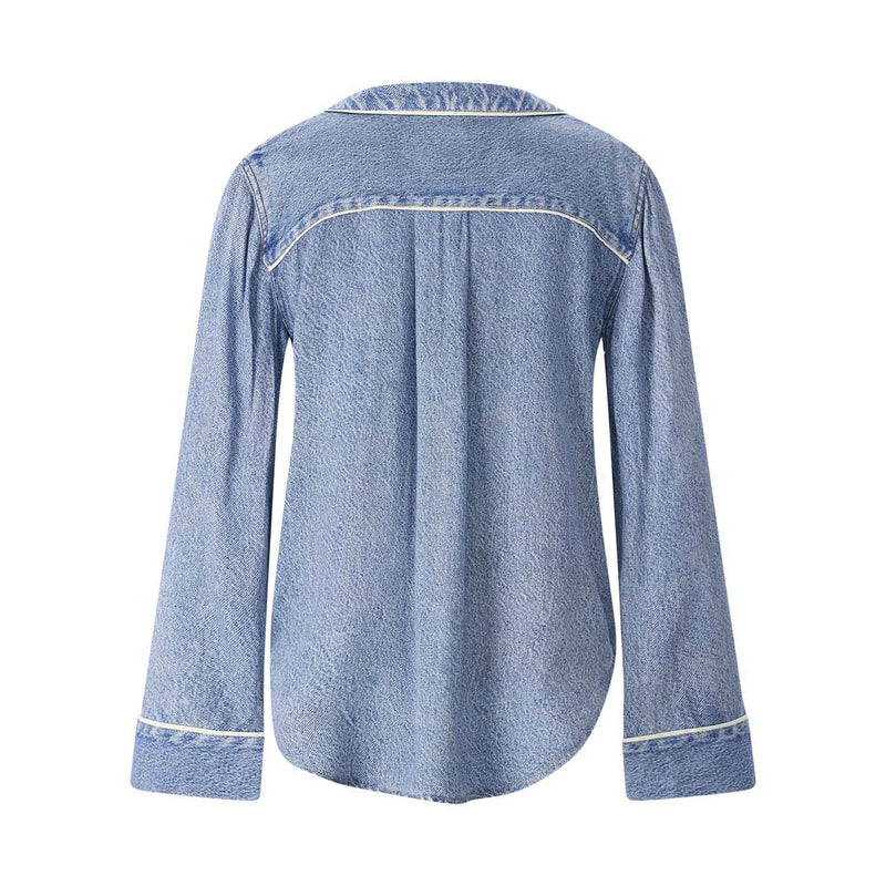 Rag&Bone Hemdbluse in Denim-Optik Damen