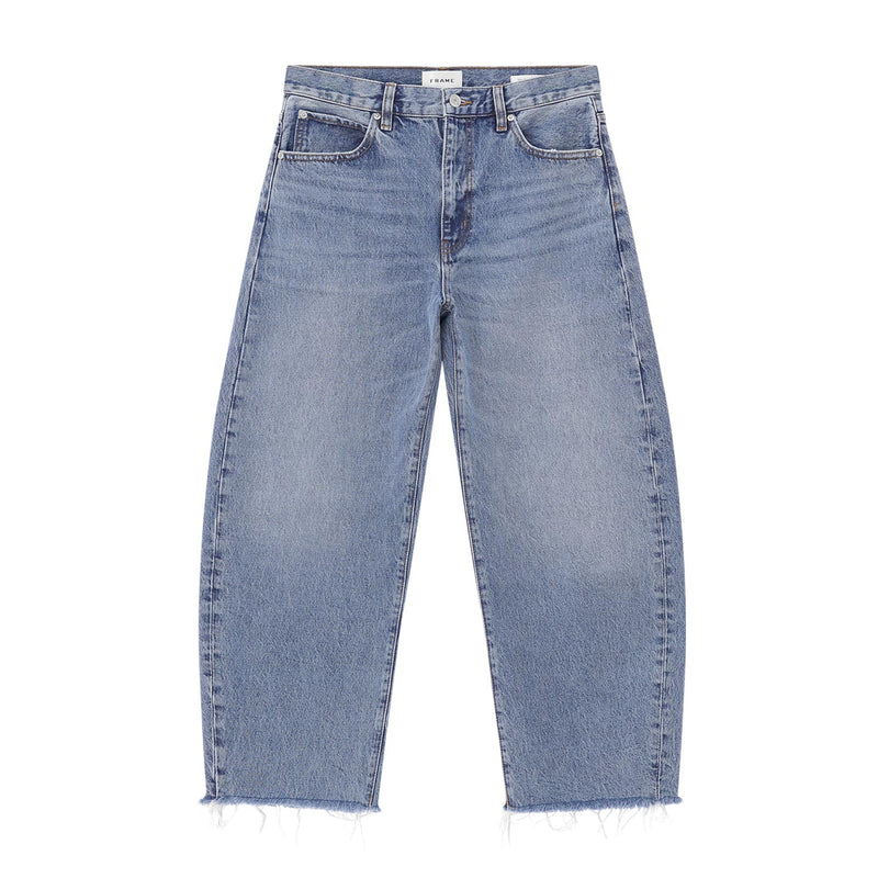 Frame Curved-Leg Jeans The Bubble Crop Damen