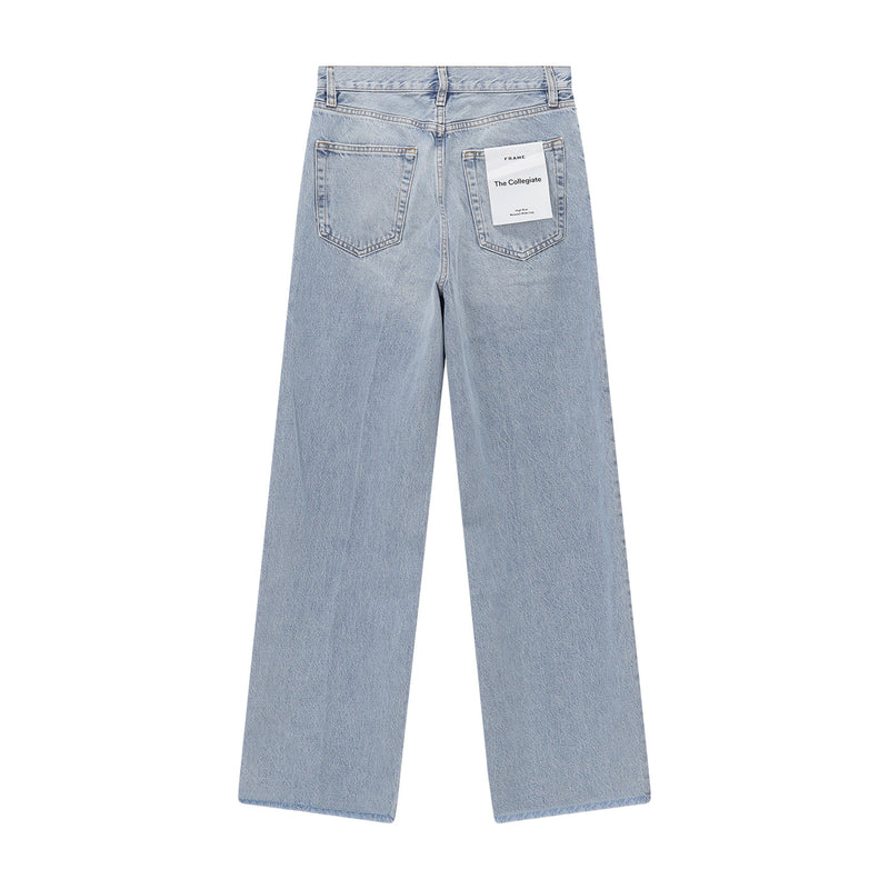 Relaxed Wide-Leg Jeans 30 / Hellblau