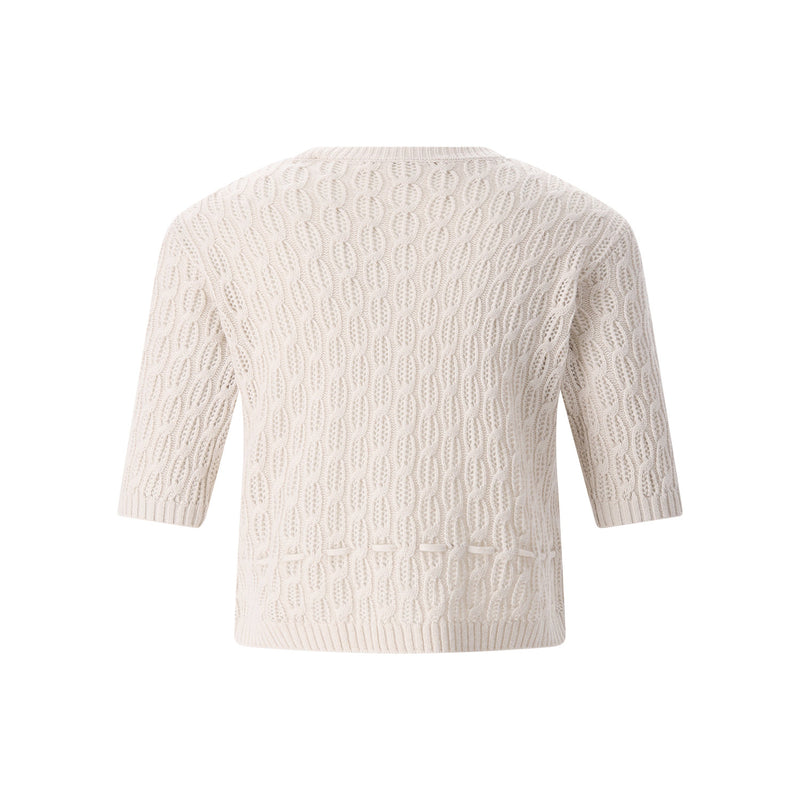 Strickjacke aus Kaschmir und Wolle