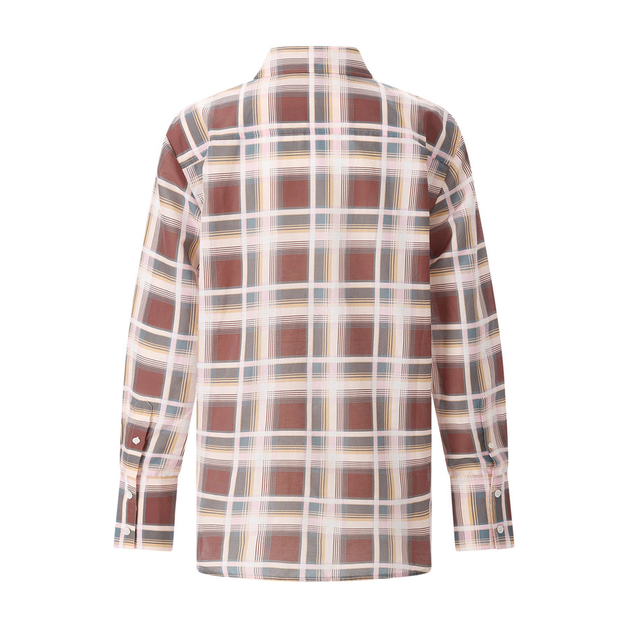 Frame Karierte Bluse The Boy Shirt Damen