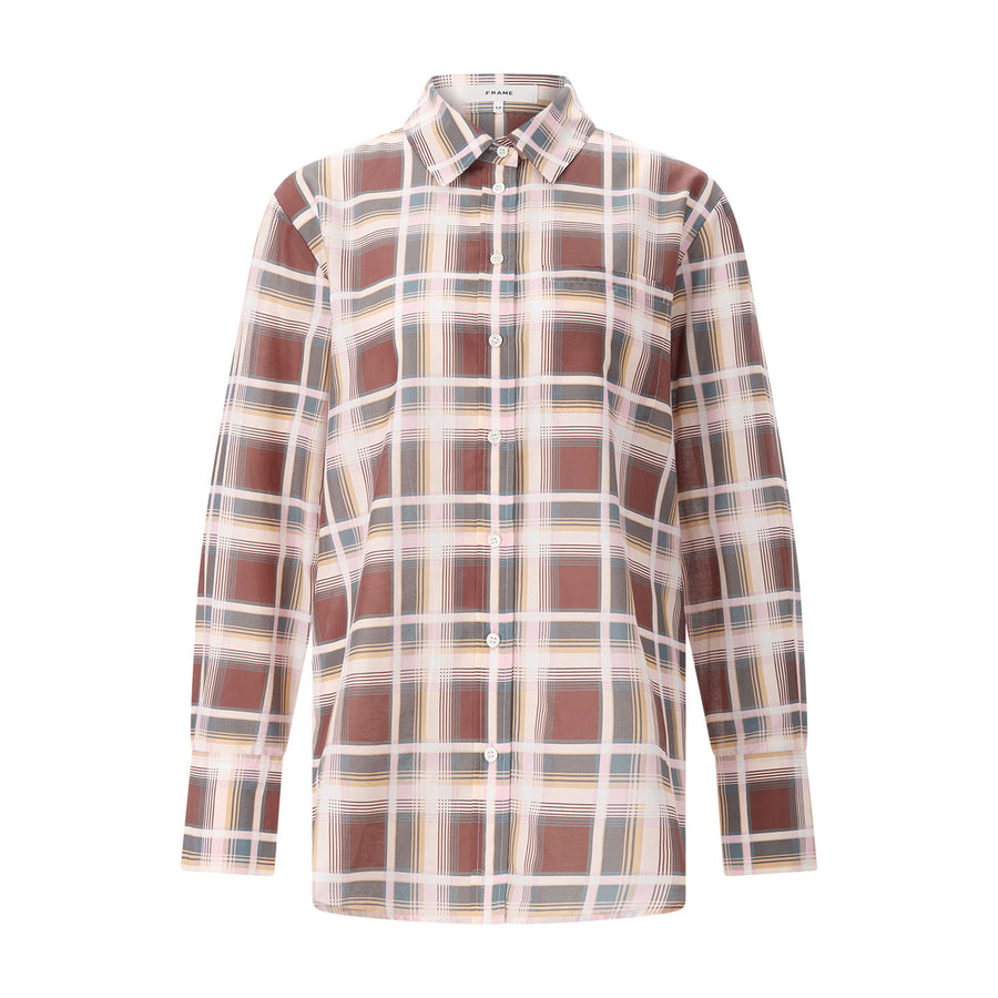 Frame Karierte Bluse The Boy Shirt Damen