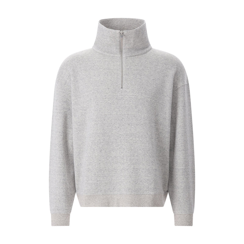 Troyer aus Baumwoll-Woll-Mix XL / Grau