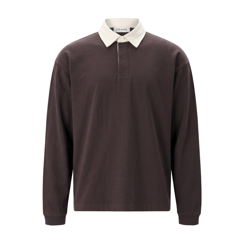 Langarm Poloshirt aus Baumwolle