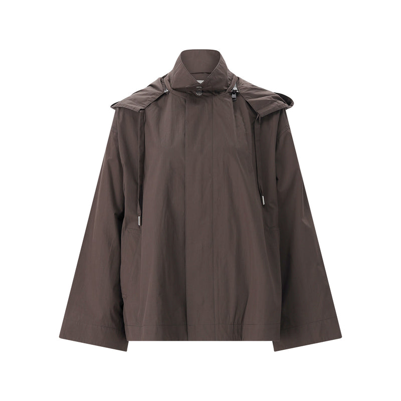 Jacke aus Baumwolle & Viskose L / Dunkelbraun