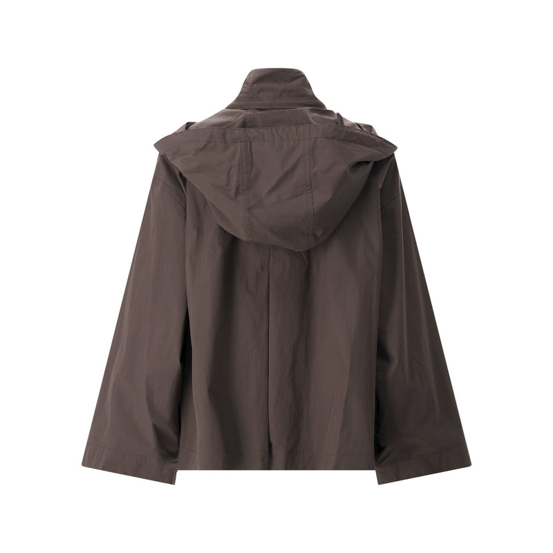 Jacke aus Baumwolle & Viskose L / Dunkelbraun