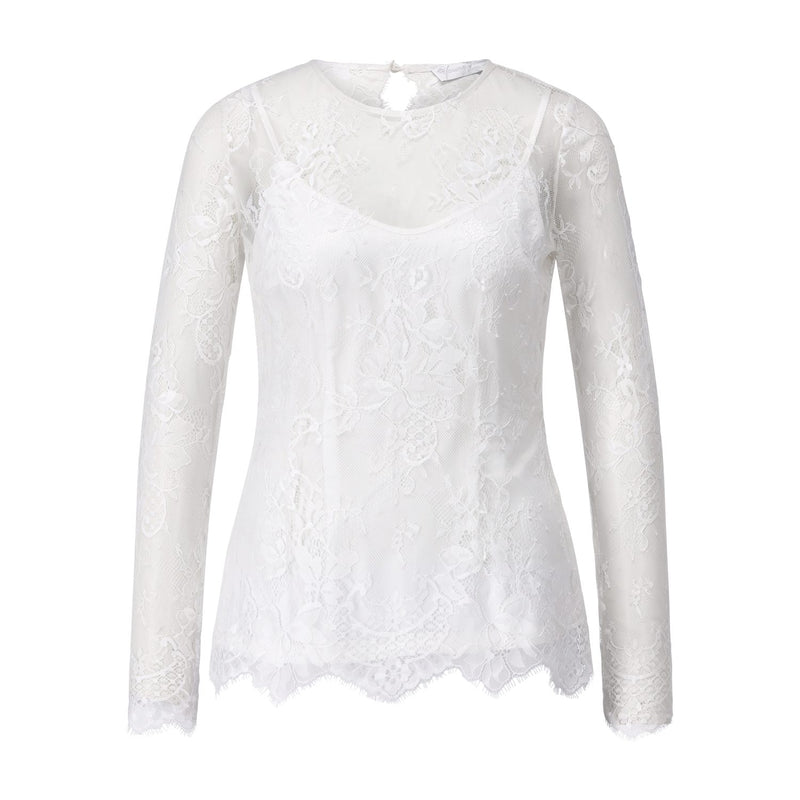 Barbara Schwarzer Shirt mit Spitze Damen