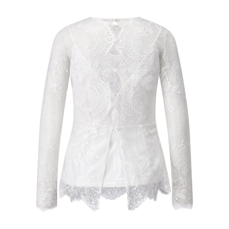 Barbara Schwarzer Shirt mit Spitze Damen