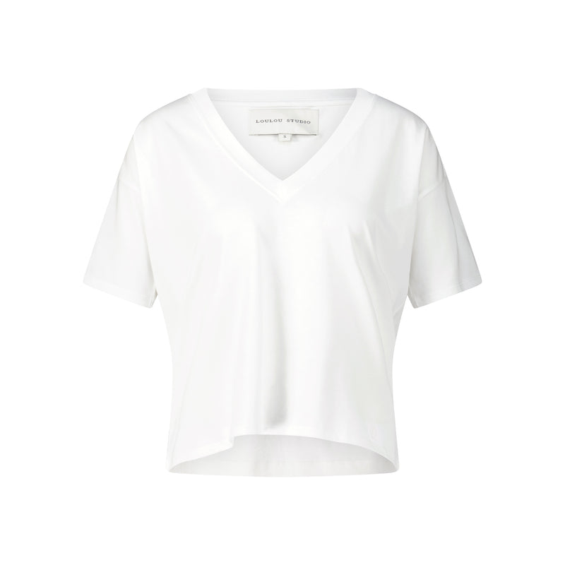 Loulou de Saison T-Shirt Faaa mit V-Ausschnitt Damen