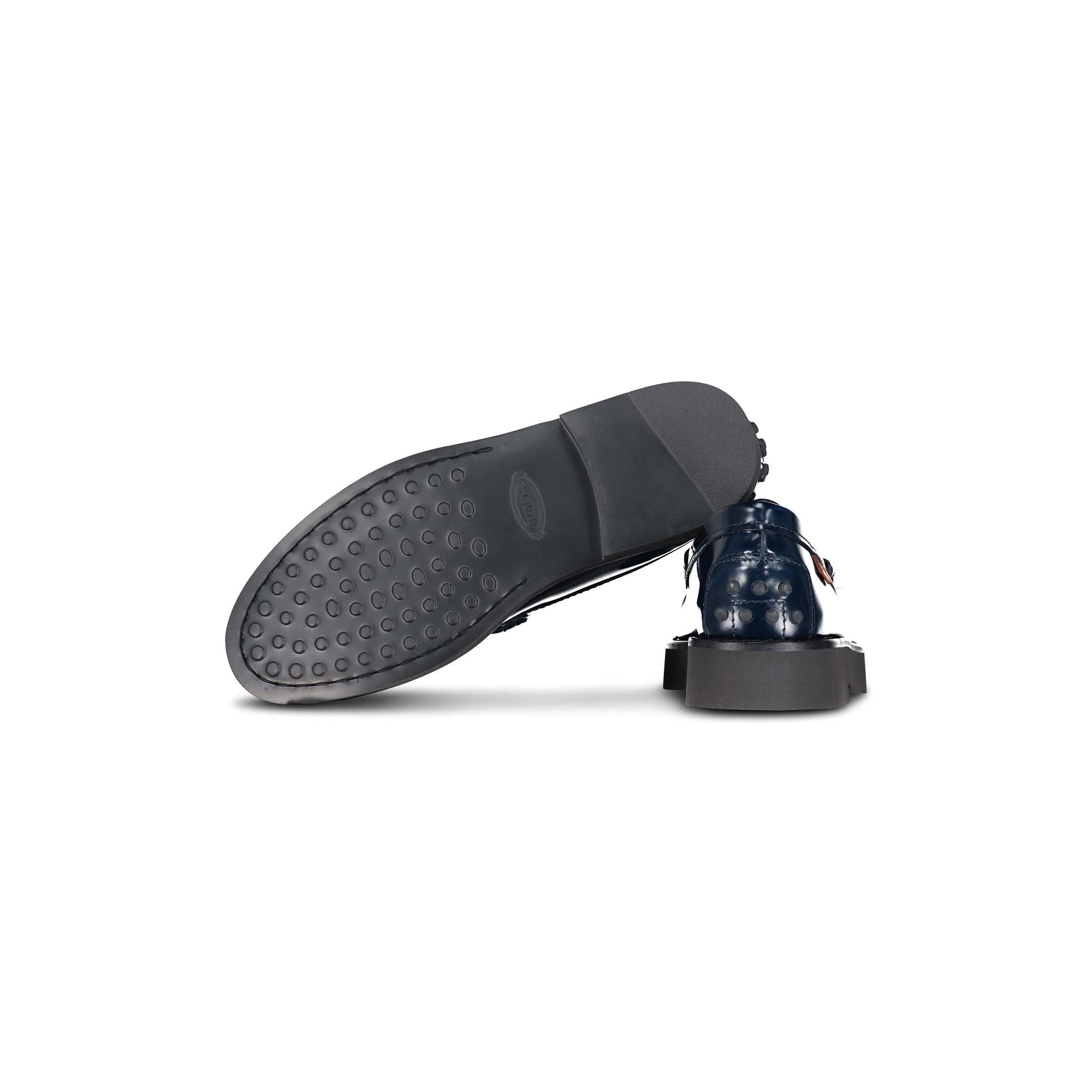 Loafers aus glänzendem Leder