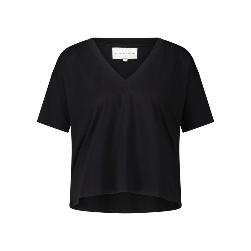 Loulou de Saison T-Shirt Faaa mit V-Ausschnitt Damen