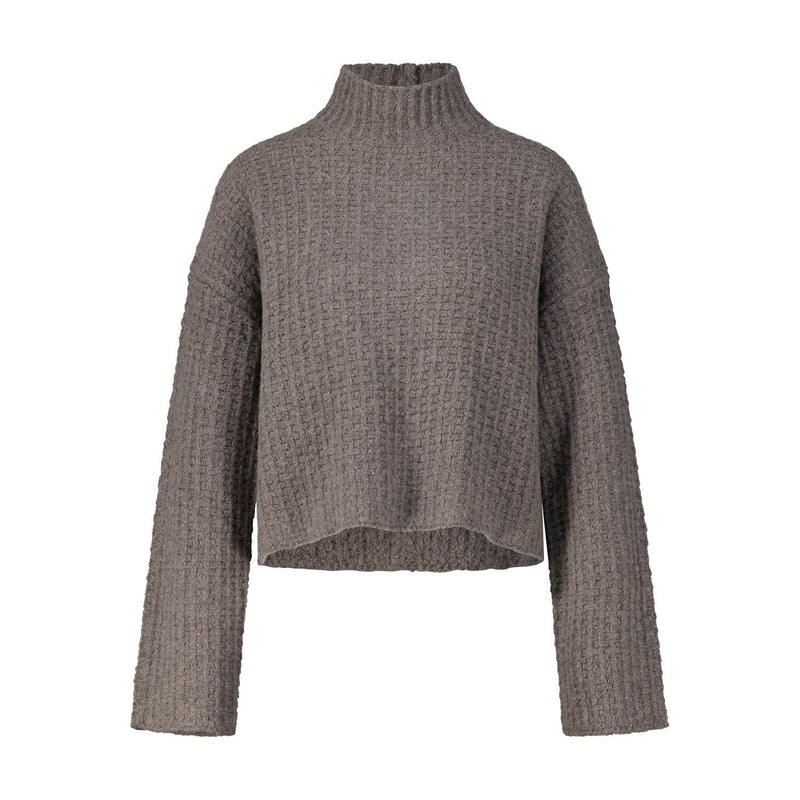 Loulou de Saison Strickpullover Kris mit Stehkragen Damen