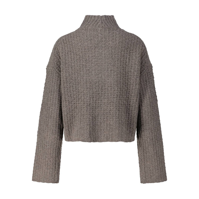 Loulou de Saison Strickpullover Kris mit Stehkragen Damen