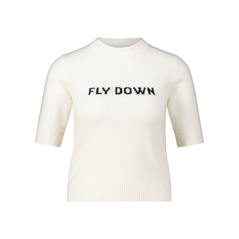 Sportmax Kaschmir-Pullover Unisono mit Jacquard-Schriftzug Damen