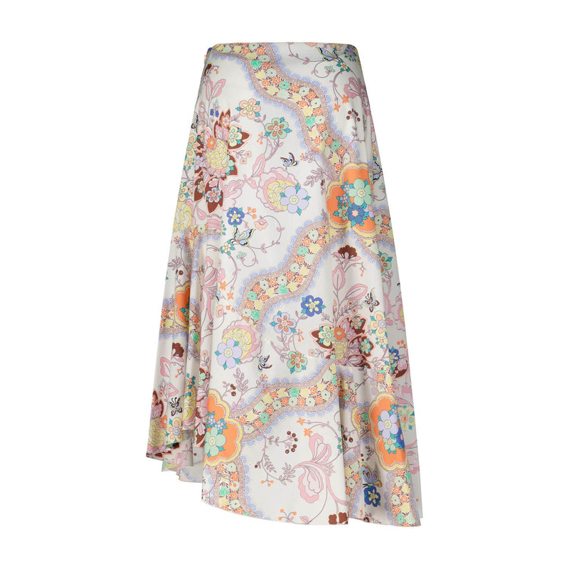 Etro Asymmetrischer Midi-Rock mit floralem Muster Damen