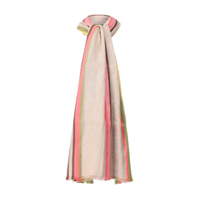 Schal mit Leinen One Size / Braun