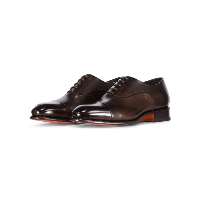 Santoni Oxfords aus Leder in Antik-Optik Herren