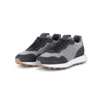 Sneaker aus Nubuk-Veloursmix 11 / Grau
