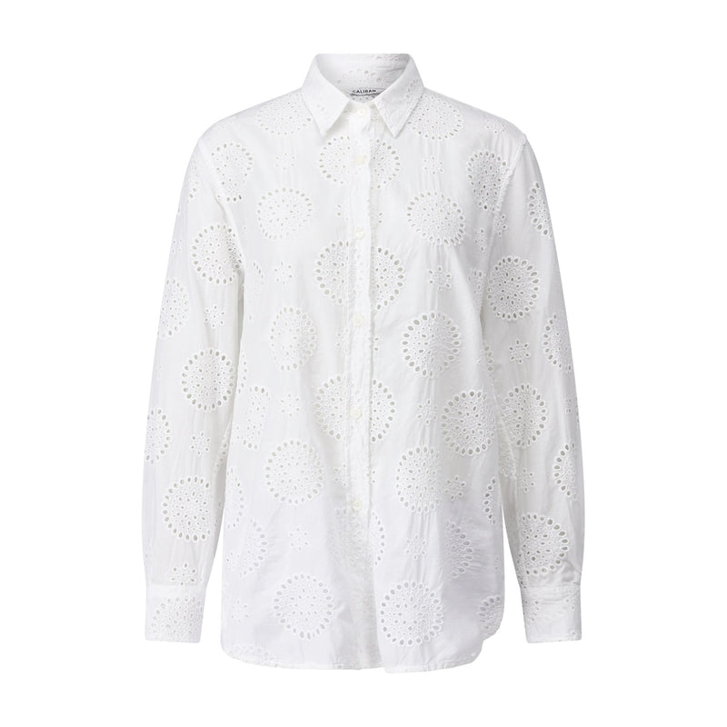 Caliban Bluse mit Lochmuster Damen