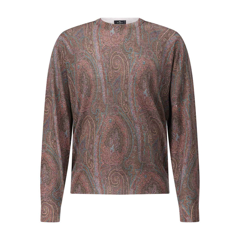 Etro Strickpullover mit dezentem Paisley-Muster 