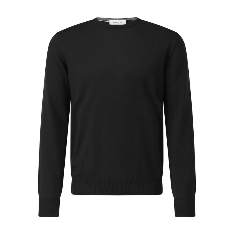 Gran Sasso Rundhalspullover aus Schurwolle Herren