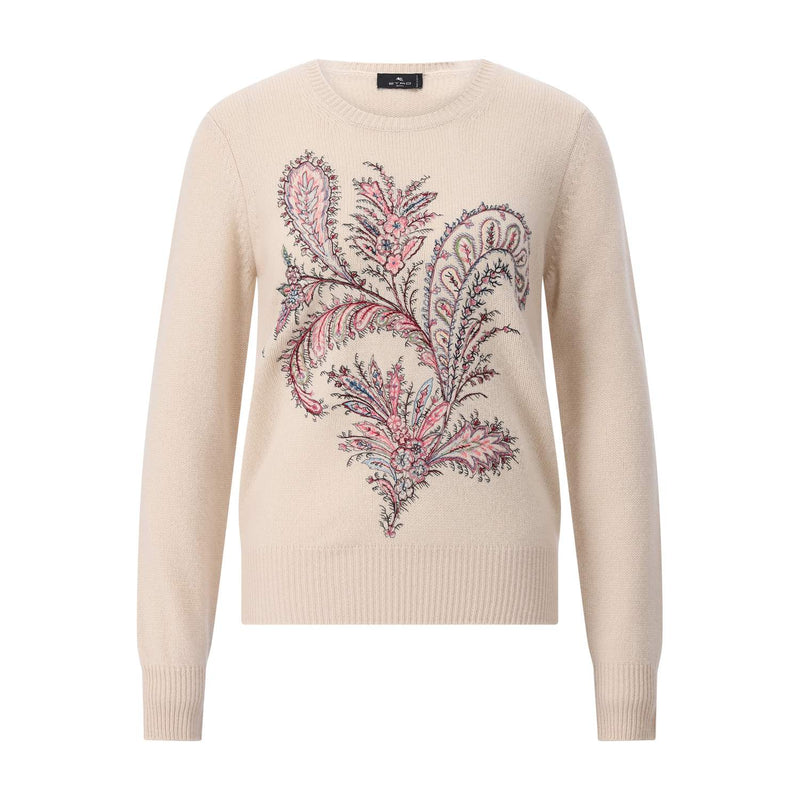Etro Wollpullover mit Paisley-Stickerei Damen