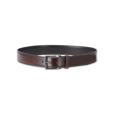 Gürtel aus glänzenden Leder 120 / Schwarz