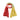 Gestreifter Schal aus Kaschmir One Size / Rot