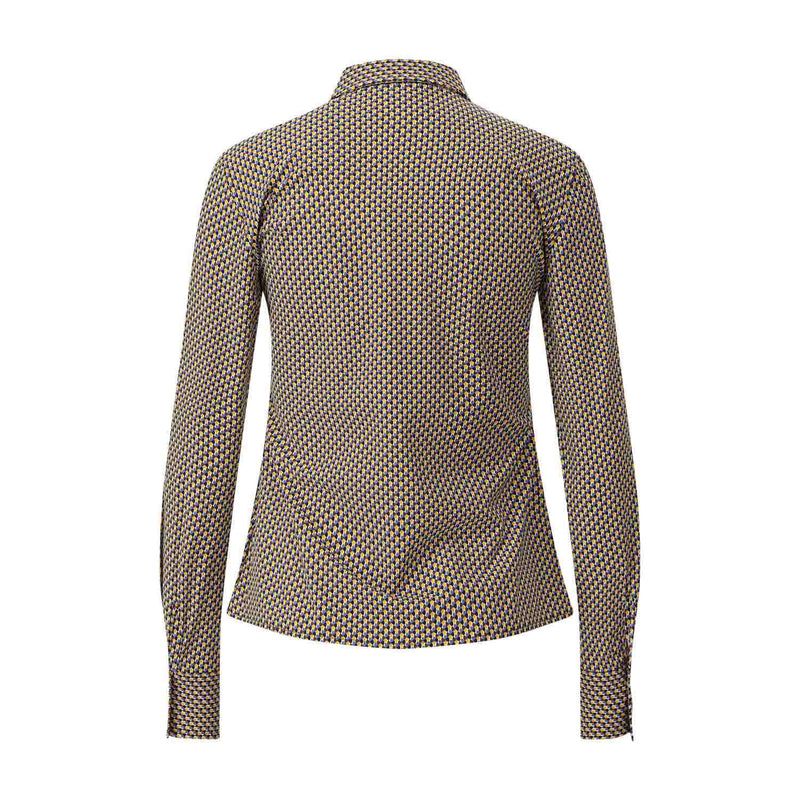 Caliban Skin Like Hemdbluse mit Muster Damen