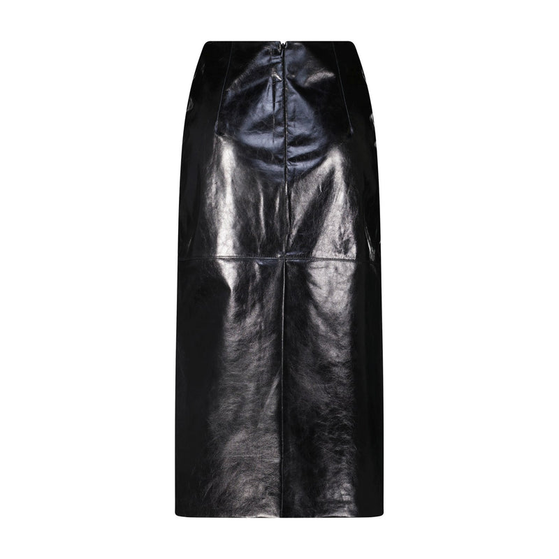 Sportmax Midirock Afa aus Lammleder Damen