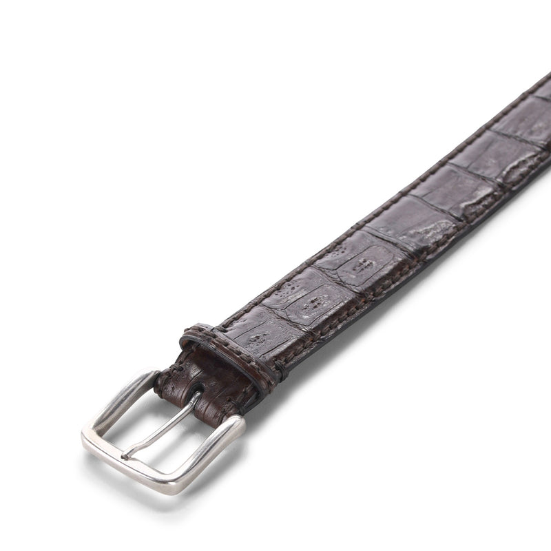 Fausto Colato Gürtel Coda Caimano aus Krokodilleder Herren