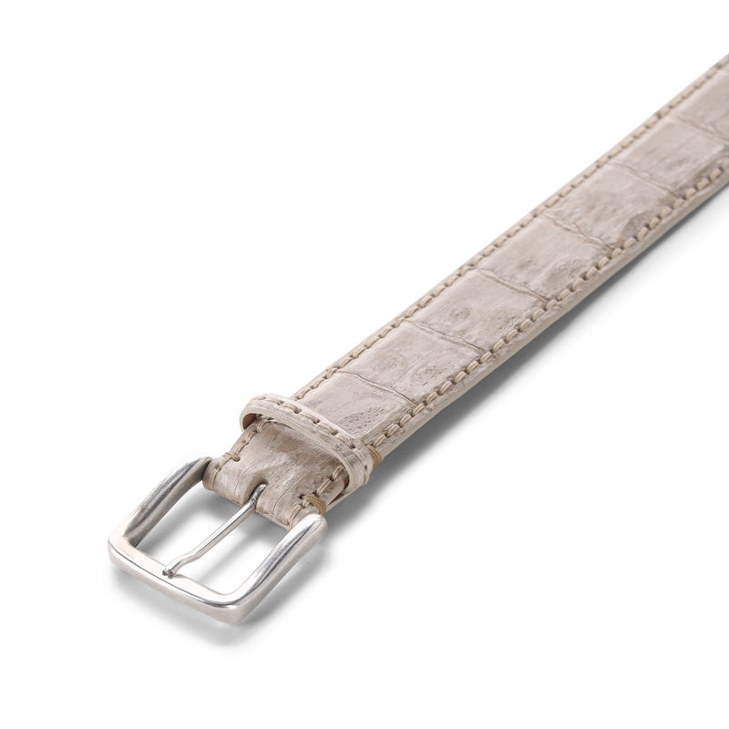 Fausto Colato Gürtel Coda Caimano aus Krokodilleder Herren