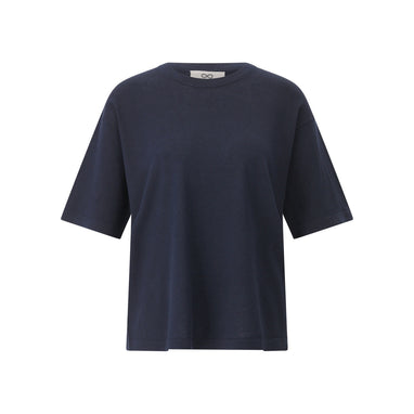 Shirt aus Leinen-Baumwoll-Mix M / Dunkelblau
