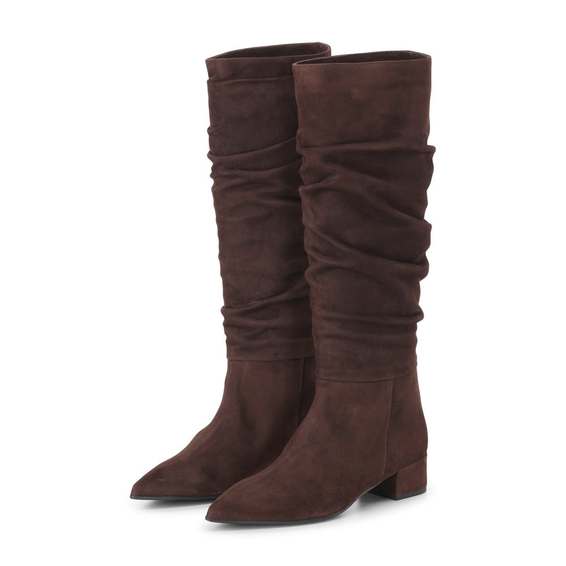 Jubilé Hohe Stiefel aus Veloursleder Damen