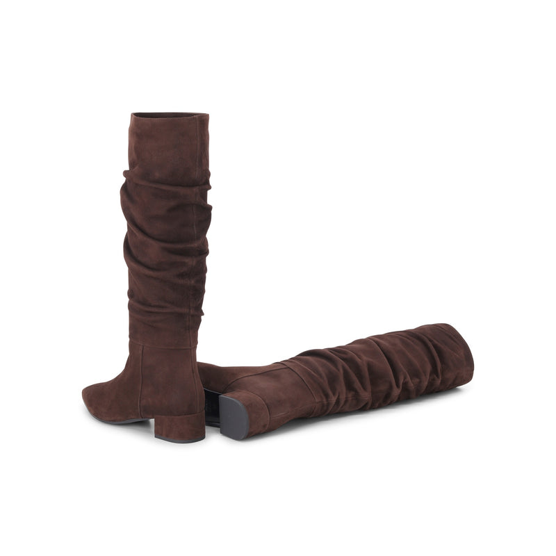 Jubilé Hohe Stiefel aus Veloursleder Damen