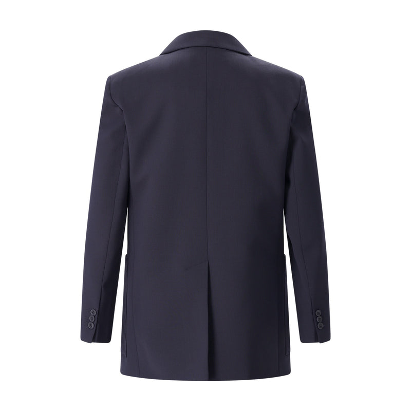 Zweireihiger Blazer aus Wolle 44 / Dunkelblau