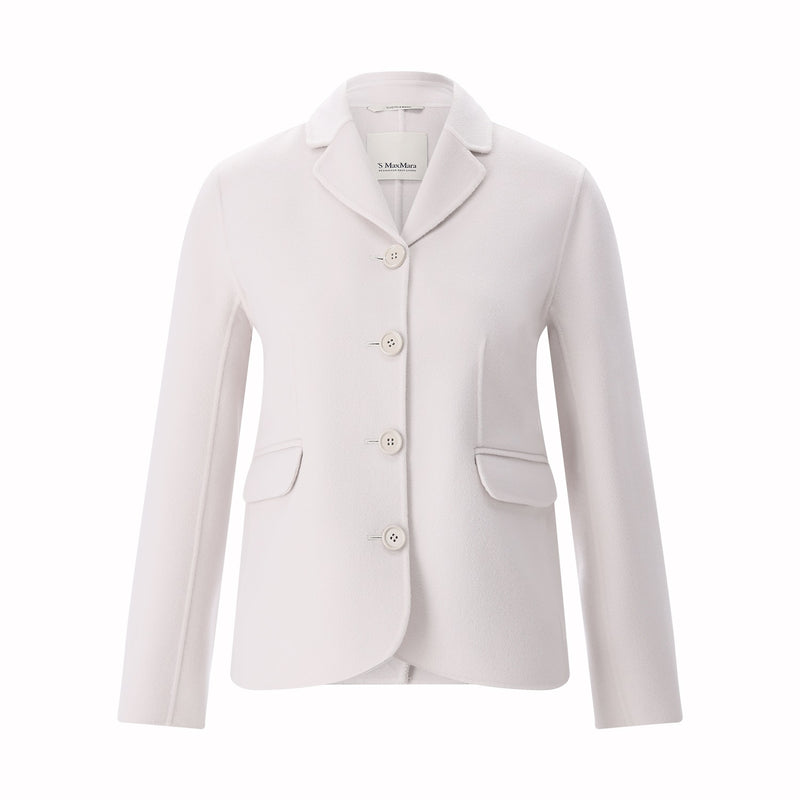 Jacke Magia aus Wolle 44 / Creme