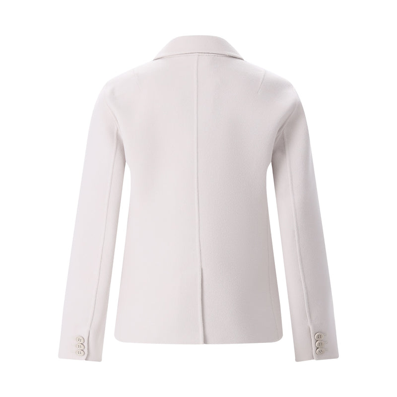 Jacke Magia aus Wolle 44 / Creme