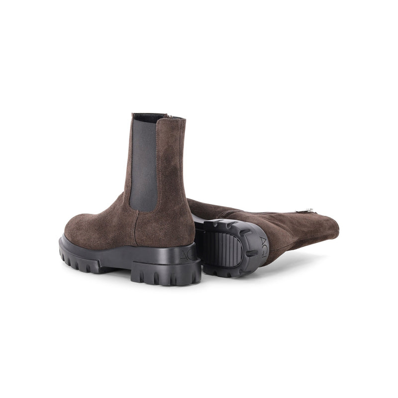 AGL Boots Chunky Beat aus Veloursleder Damen