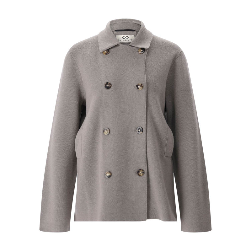 Sminfinity Zweireihige Strickjacke Damen