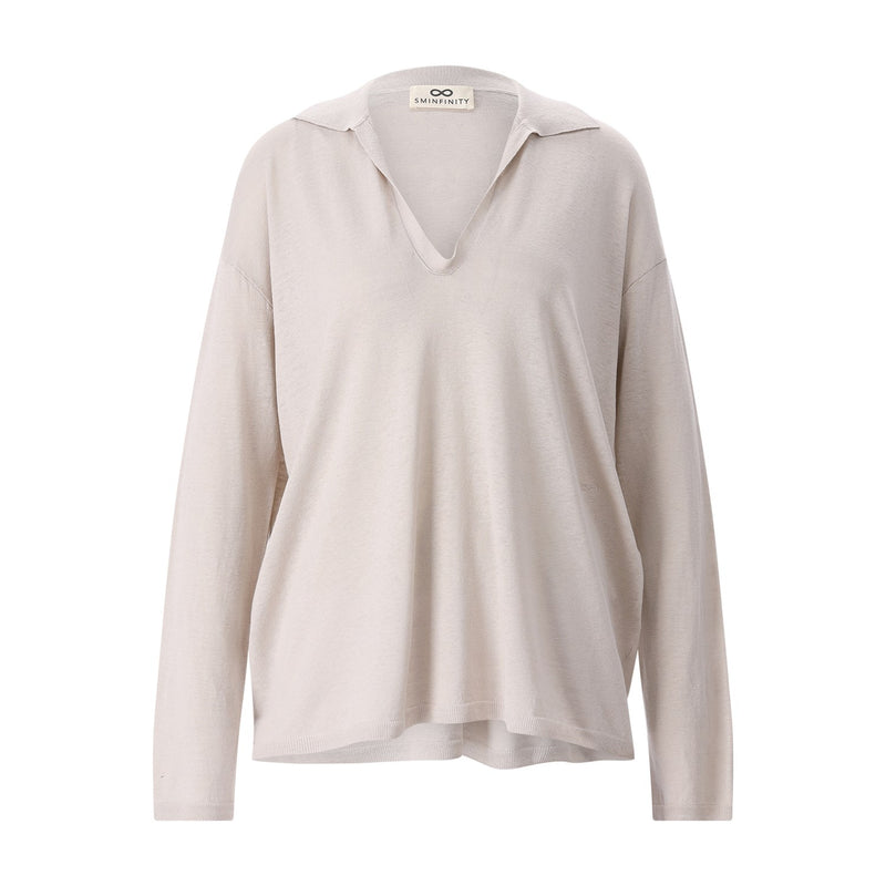 Sminfinity Longsleeve aus Seide & Leinen Damen