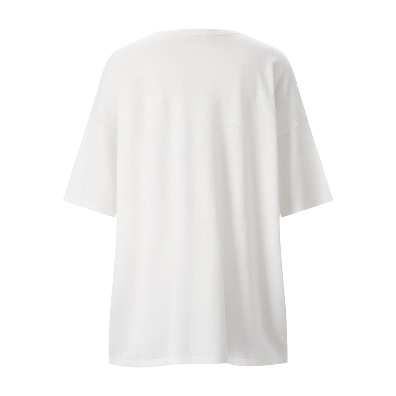 Sminfinity T-Shirt aus Leinenmix Damen