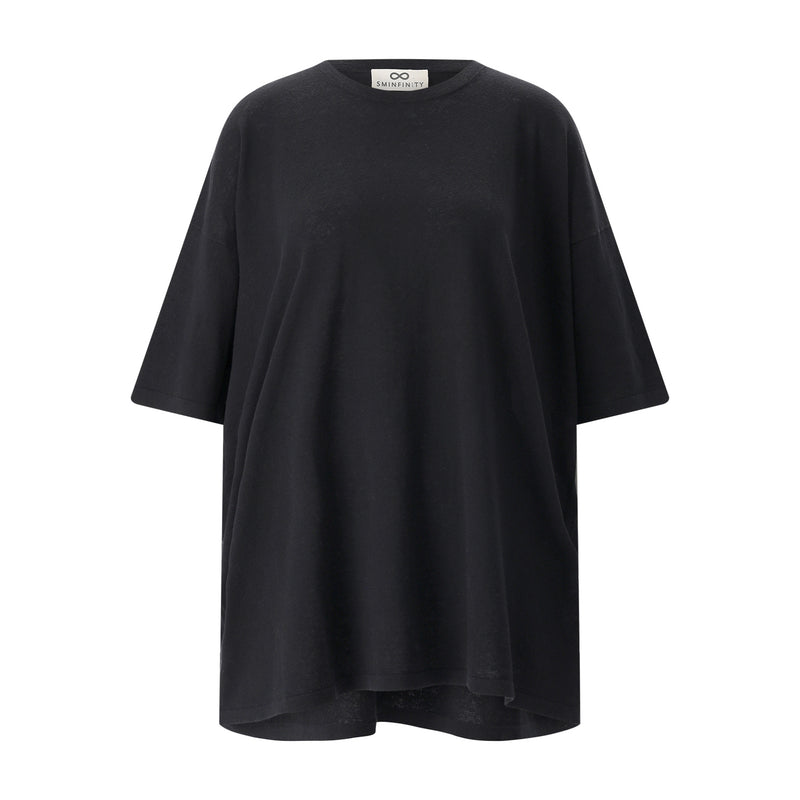 Sminfinity T-Shirt aus Leinenmix Damen