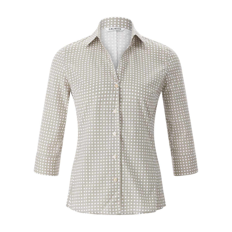 Caliban Hemdbluse mit Muster Damen