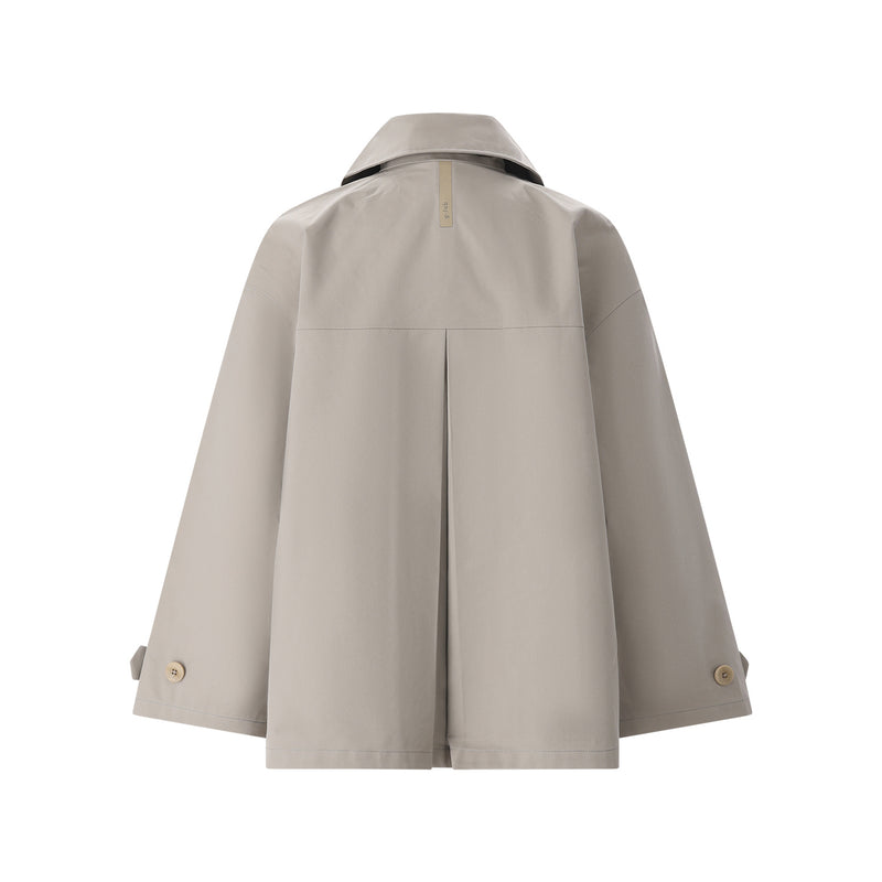 Kurzer Trenchcoat Smoke L / Grün