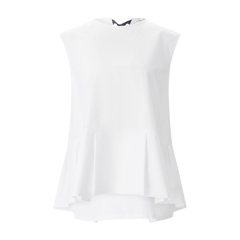 Top aus Baumwolle 40 / Weiß