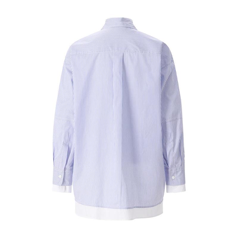 Gestreifte Hemdbluse 40 / Hellblau