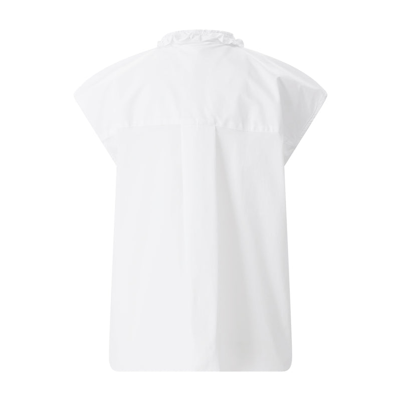 Bluse aus Baumwollmix 44 / Weiß