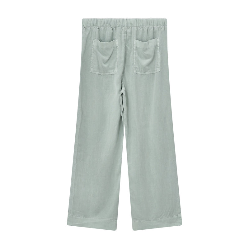 Weite Stoffhose L / Grün